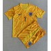 Camiseta Inglaterra Jordan Pickford #1 Portero Primera Equipación Replica Eurocopa 2024 para niños mangas cortas (+ Pantalones cortos)